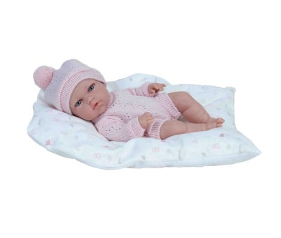 Bambola Vinile Elegance Natal 30cm con Cuscino