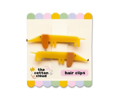 2 Fermagli per Capelli Flying Dog