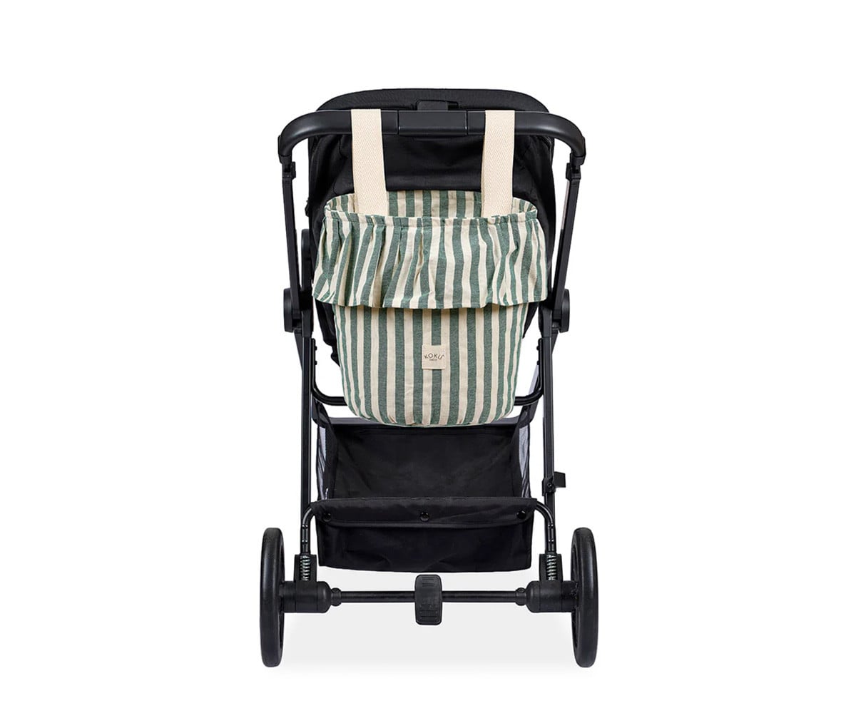 Bolso Basket Stripe Green