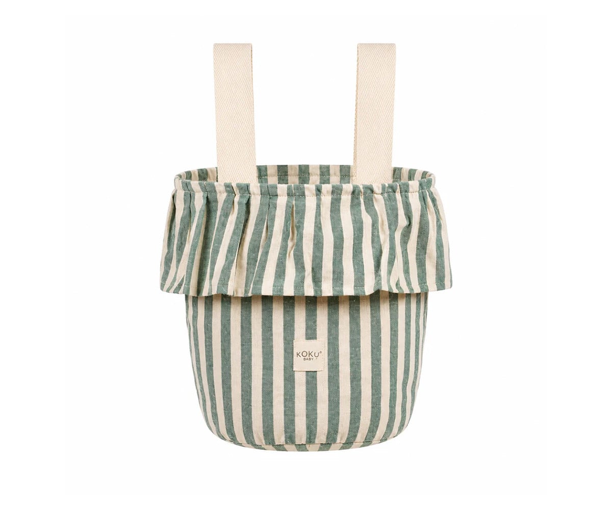 Bolso Basket Stripe Green