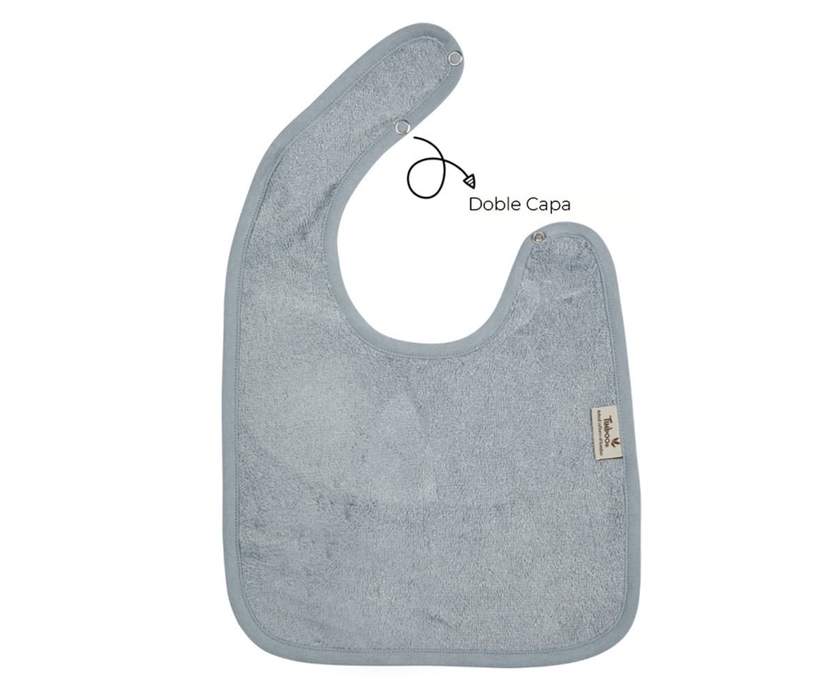 Babero Doble Timboo Moon Blue Personalizable