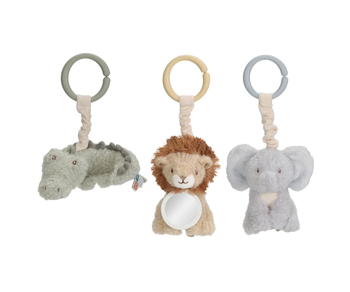Set 3 Juguetes Colgantes Safari Friends