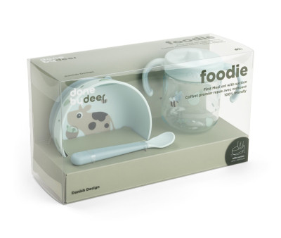 Conjunto de talheres Foodie Tiny Farm Blue