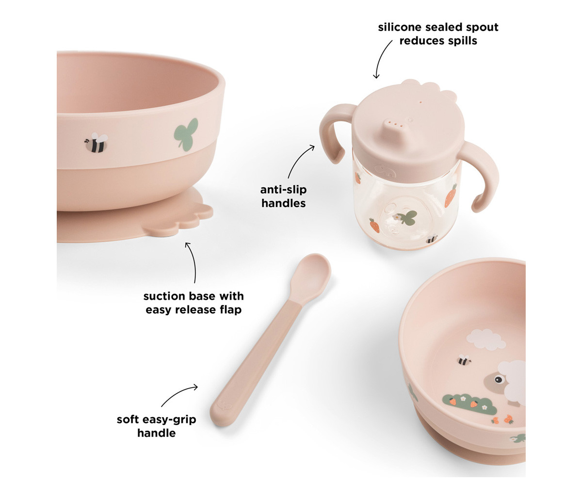 Conjunto de utensílios de mesa Foodie Tiny Farm Powder