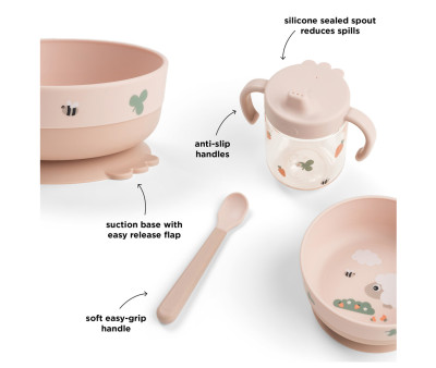 Conjunto de utensílios de mesa Foodie Tiny Farm Powder