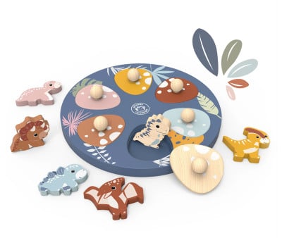 Puzzle Dino Surprise de Madera