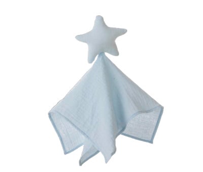 Dou-dou Stella in Cotone Personalizzabile Azzurro 36cm
