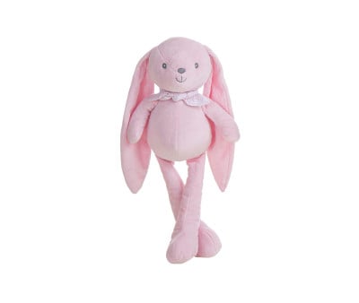 Coniglietto di Peluche Rosa Personalizzabile 30cm 