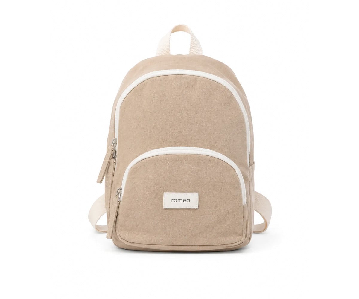 Mochila Infantil Romane Taupe Personalizable