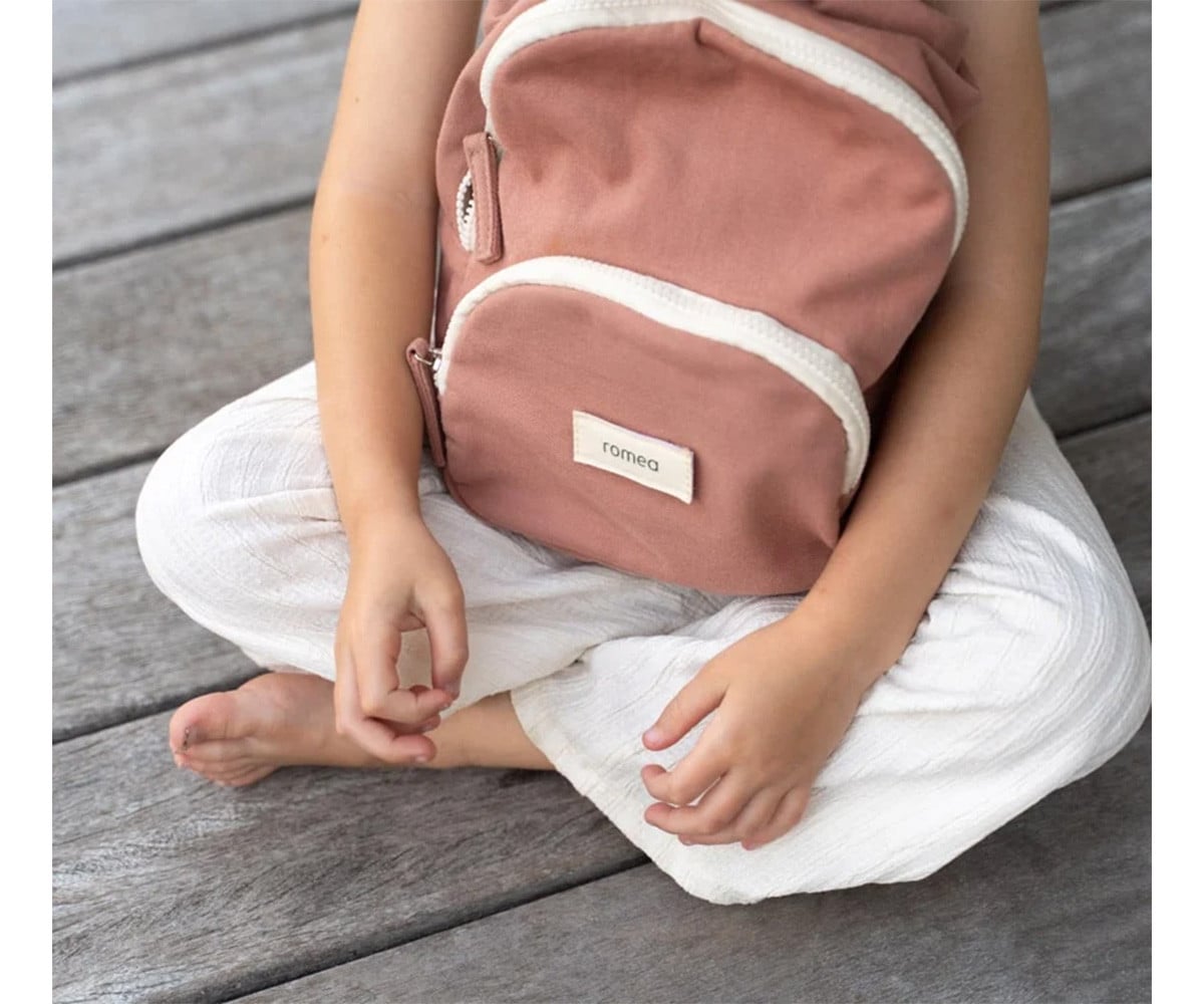 Mochila Infantil Romane Rose Poudré Personalizable