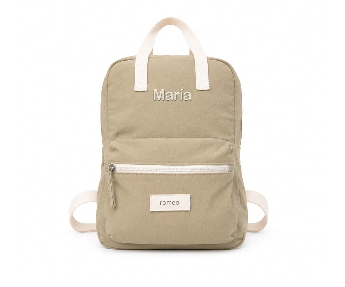 Mochila Infantil Andrea Kaki Personalizable
