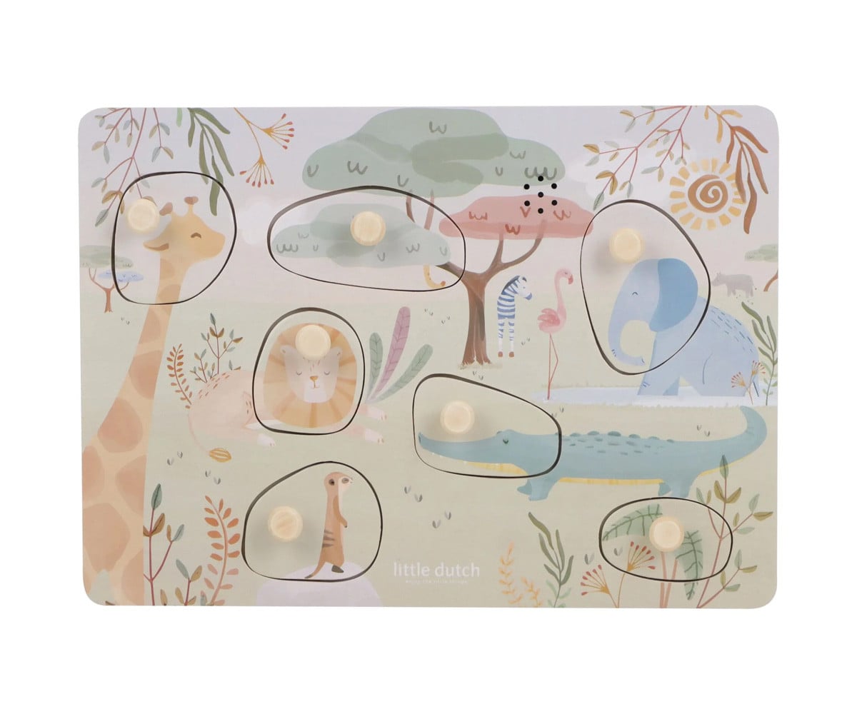 Puzzle de Madera con Sonido Safari Friends