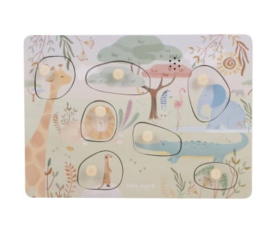 Puzzle de Madera con Sonido Safari Friends