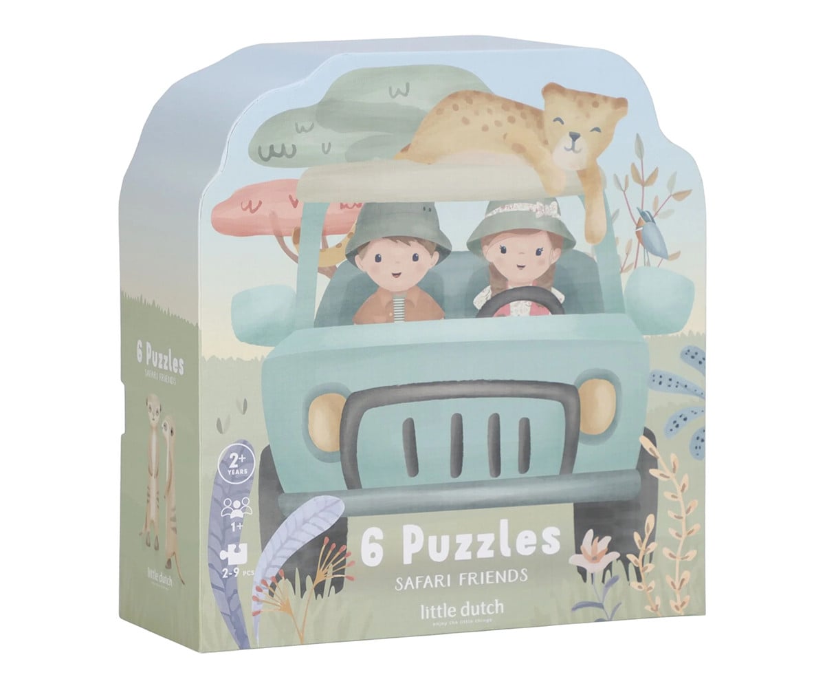 Puzzle 6 en 1 Safari Friends FSC