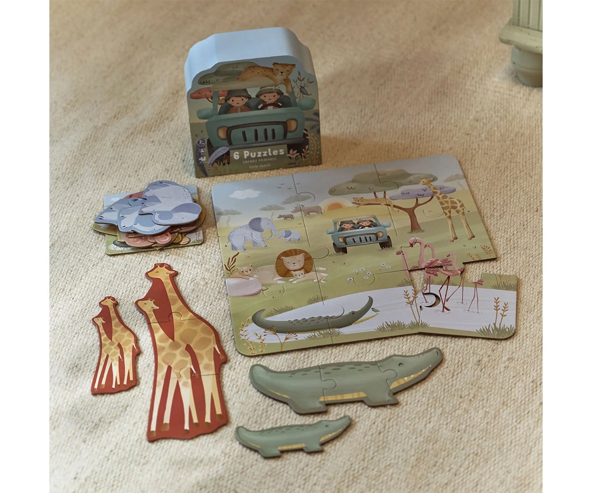 Puzzle 6 en 1 Safari Friends FSC