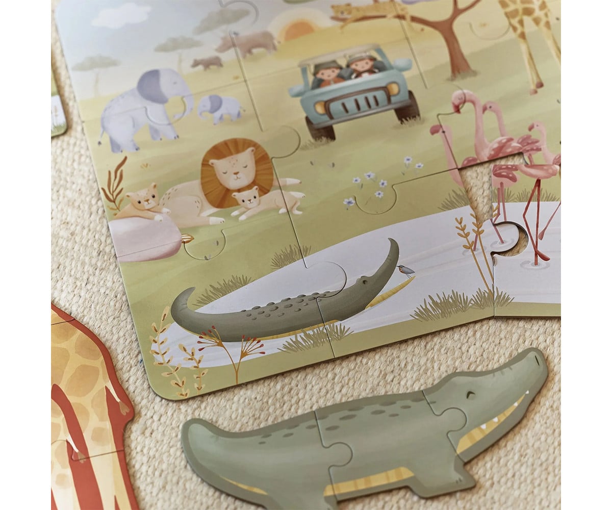 Puzzle 6 en 1 Safari Friends FSC