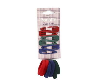 Pack Clip ed Elastici Multicolore
