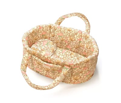 Capazo y Almohada Indienne Rosée para Muñecos