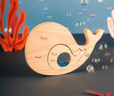 Puzzle Sensoriale Balena Mamma e Cucciolo
