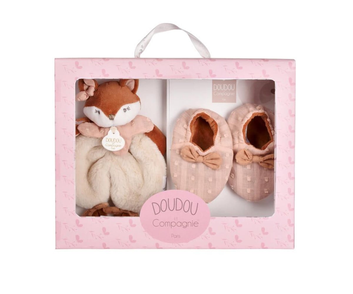 Caja de Nacimiento Mina Zorro con Doudou y Zapatitos
