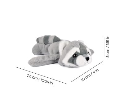 Peluche Pulsera Slap Mapache 25 cm
