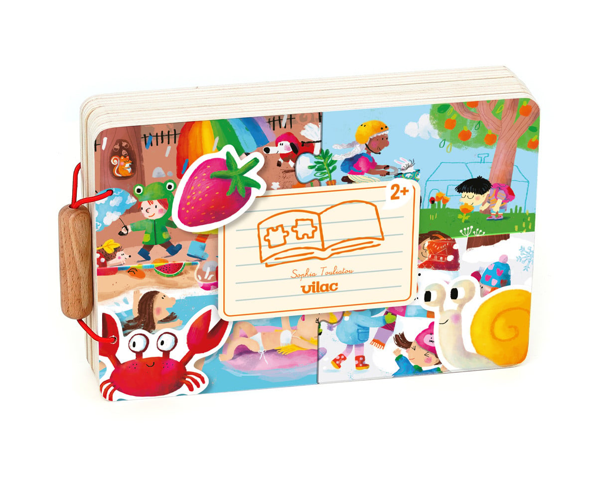 Libro de Puzzles de Madera Le 4 Saisons