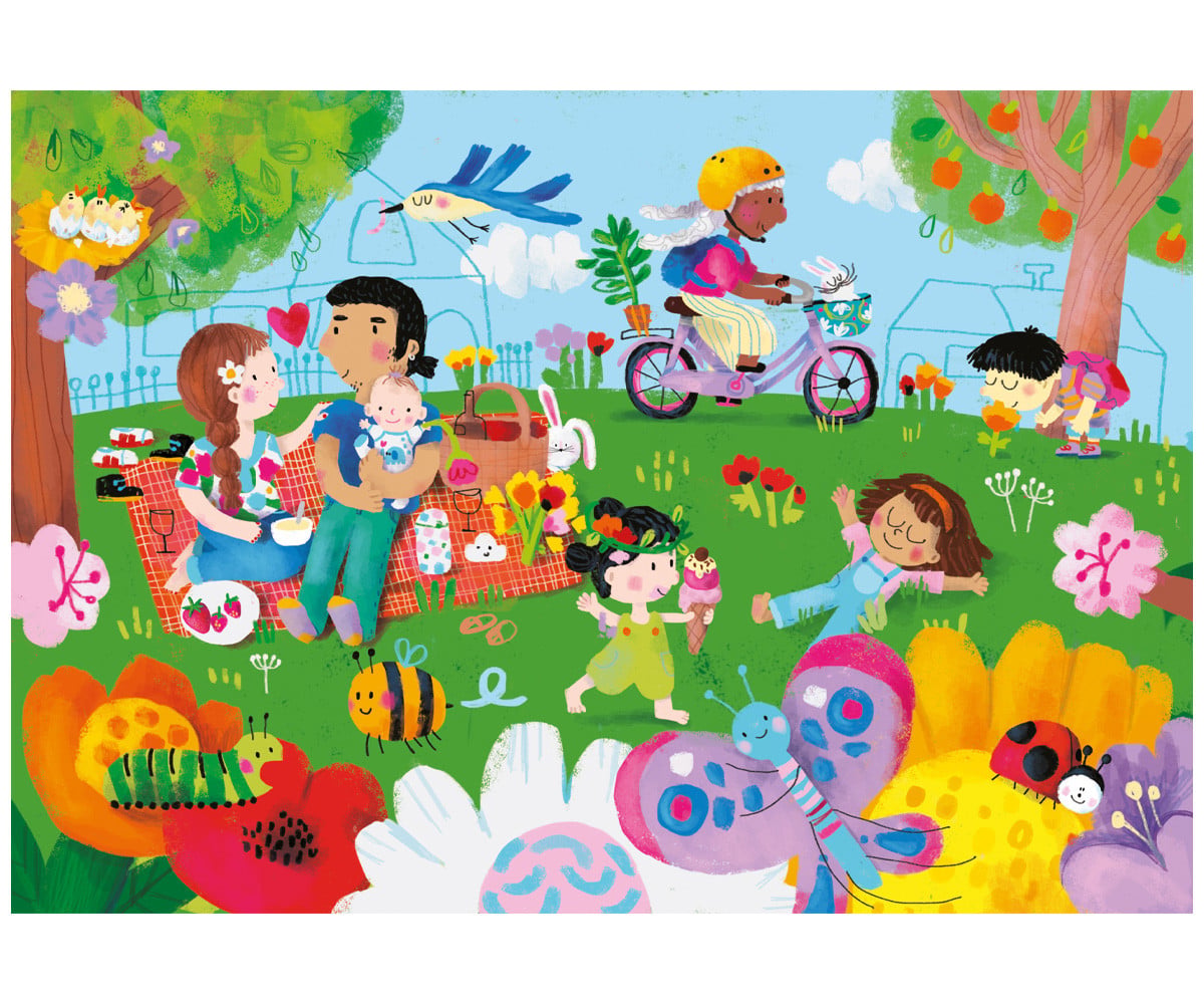 Libro de Puzzles de Madera Le 4 Saisons