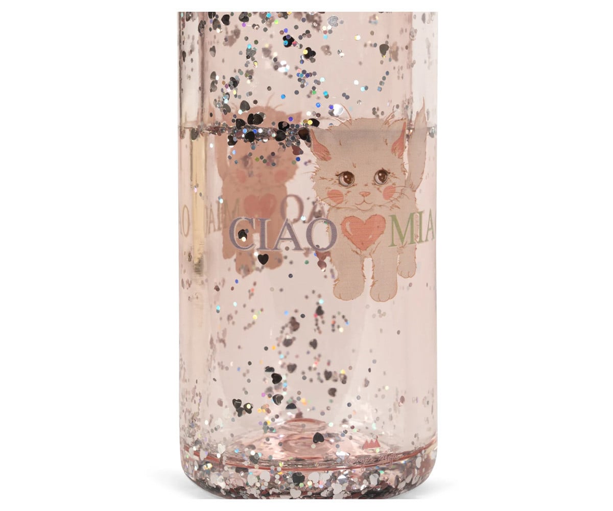 Borraccia Plastica Glitter Ciao Miao 350ml