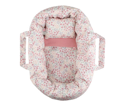 Capazo con Ropa de Cama Para Muñeca