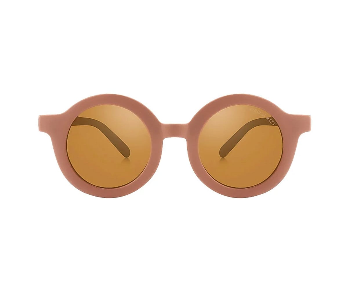 Óculos de sol infantis polarizados originais Round Blush Bloom (18 meses a 10 anos)