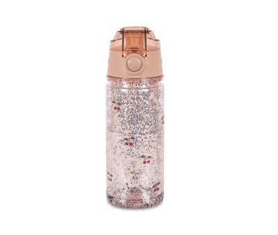 Botella de Plástico Glitter Cherry 350ml