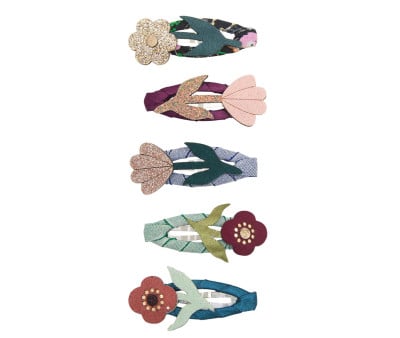 5 mini clips de cabelo Autumn Bouquet Clic Clacs
