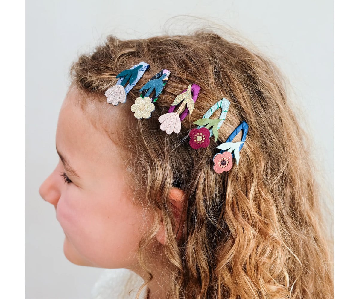 5 mini clips de cabelo Autumn Bouquet Clic Clacs