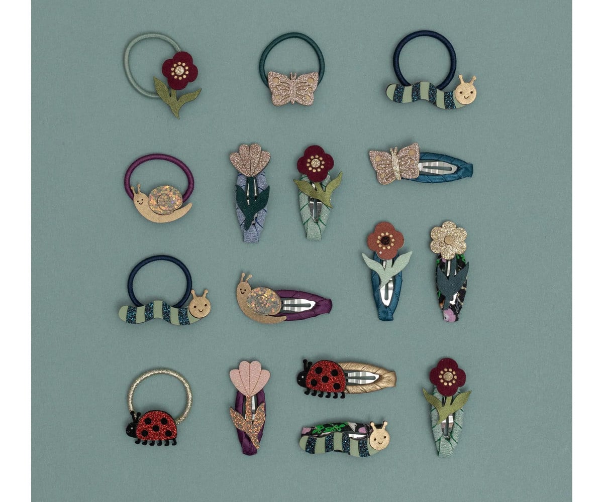 5 mini clips de cabelo Autumn Bouquet Clic Clacs