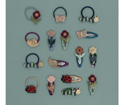 5 mini clips de cabelo Autumn Bouquet Clic Clacs