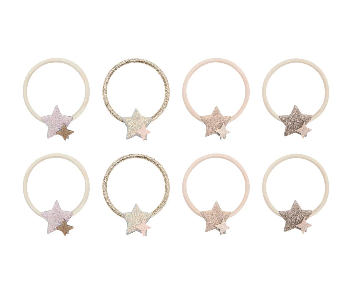 8 elásticos de cabelo Starlight