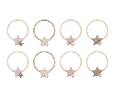 8 elásticos de cabelo Starlight