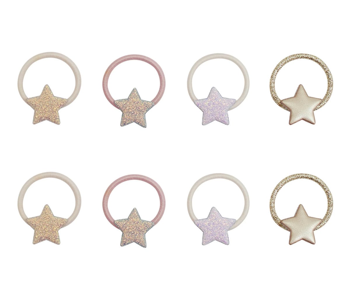 8 elásticos de cabelo Mini Stellina