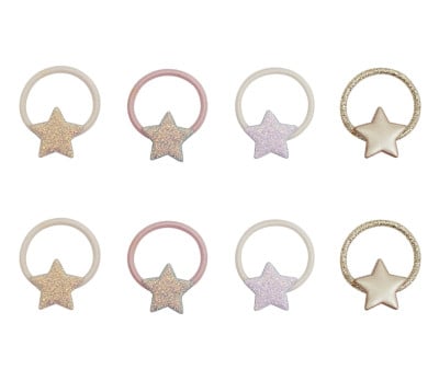 8 elásticos de cabelo Mini Stellina