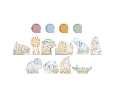 Set Pintura de Dedos Safari Friends