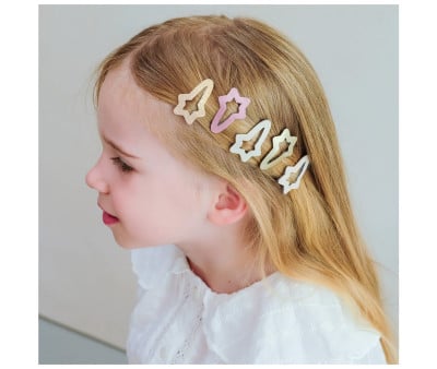 5 Clips de cabelo Star Cut Out