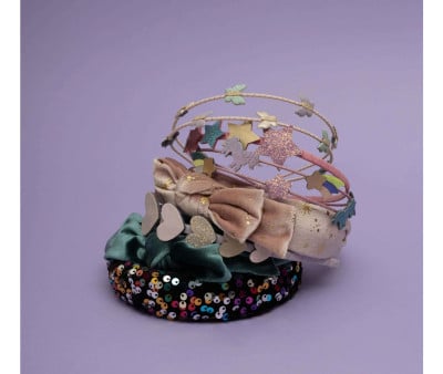 Diadema de veludo Starry Edie Bow