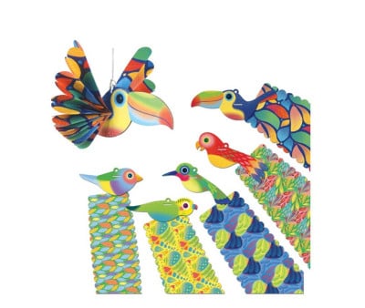 Origami Pájaros Exóticos