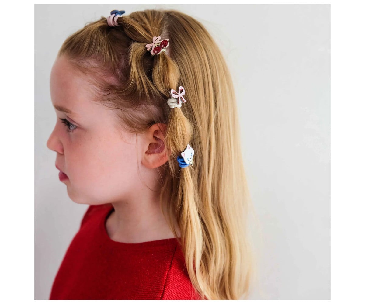 8 elásticos de cabelo Mini Kittybow