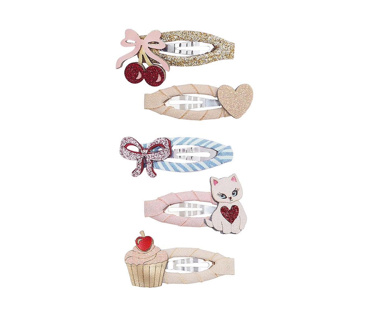 5 mini clips Clic Clacs Kittybow