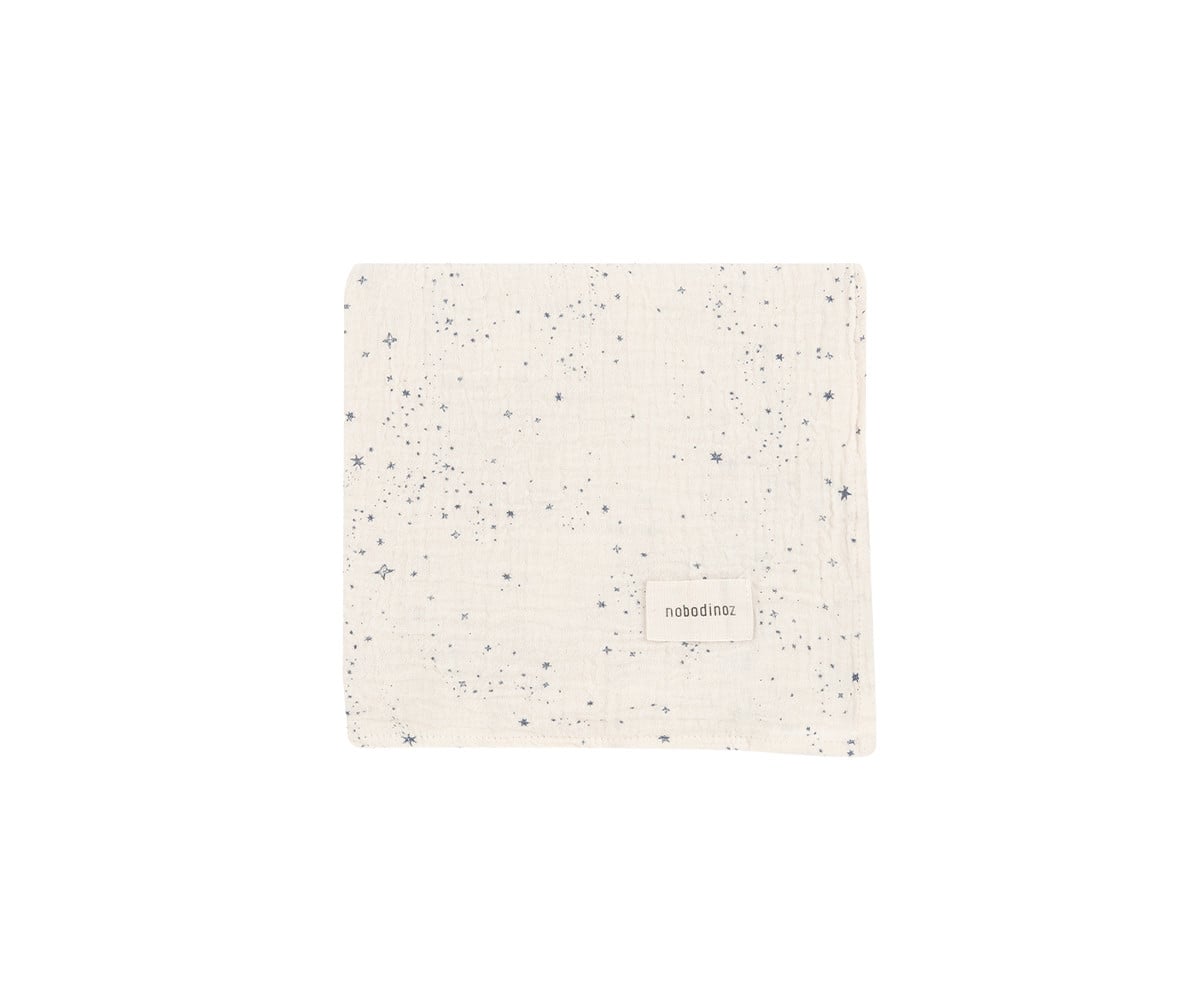 Muselina Wabi-Sabi Blue Milk Way