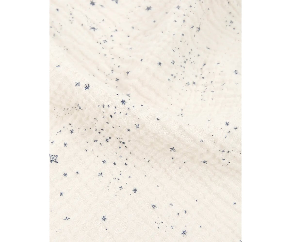 Muselina Wabi-Sabi Blue Milk Way