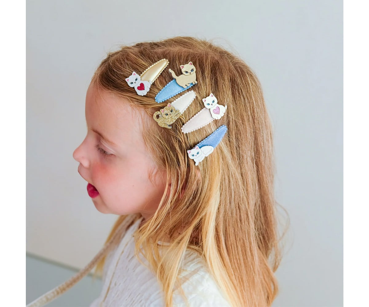 5 mini clips de cabelo Cutety Kitten