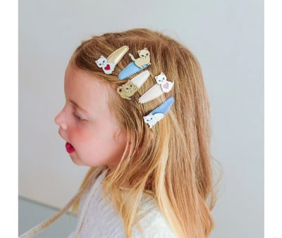 5 mini clips de cabelo Cutety Kitten