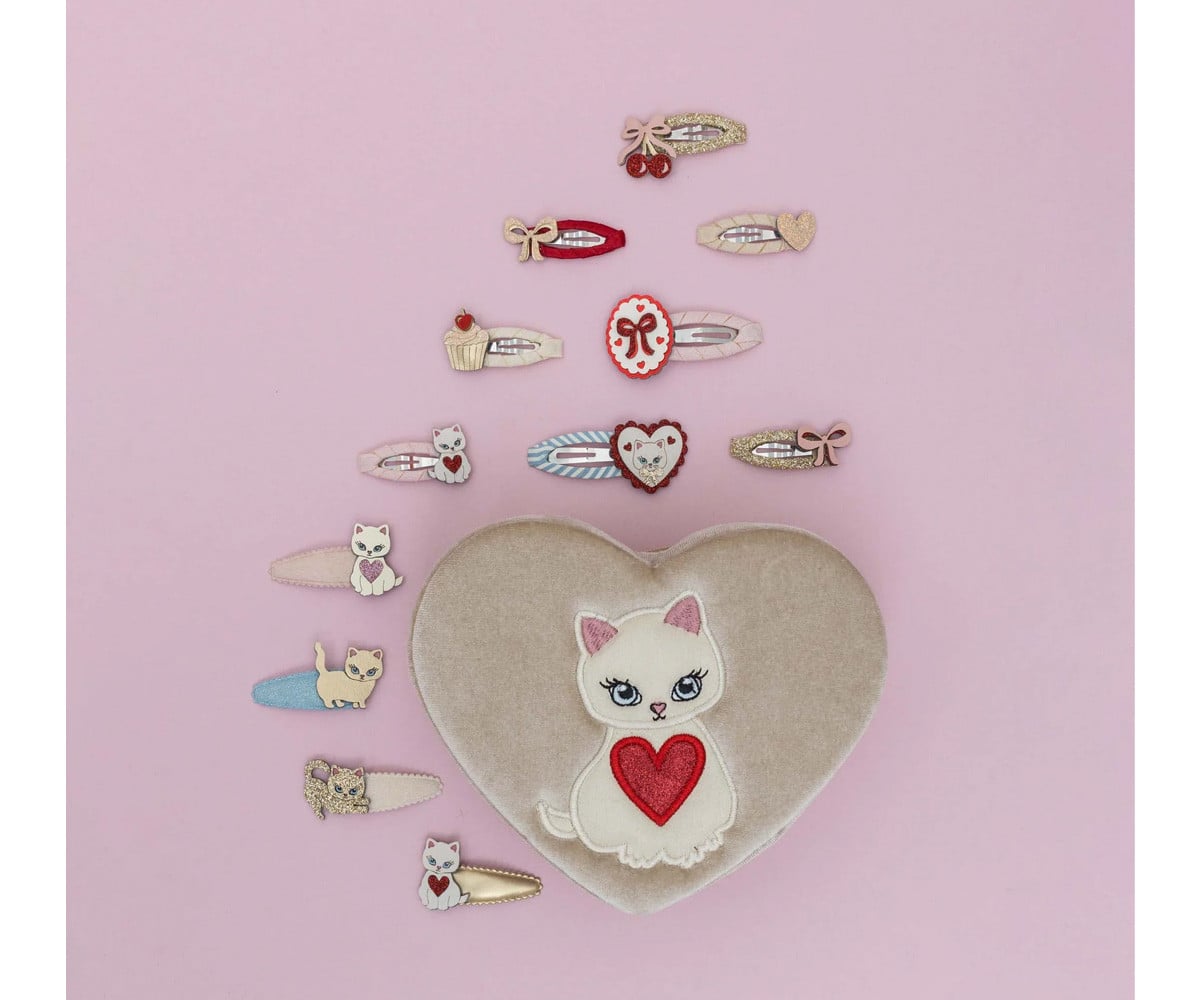5 mini clips de cabelo Cutety Kitten